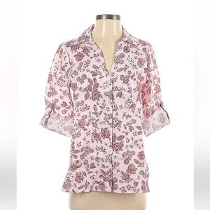 Zara Short Sleeve Button Down Shirt
